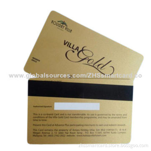 Magnetic Stripe PVC Card, CR80 ISO 7816 Standard